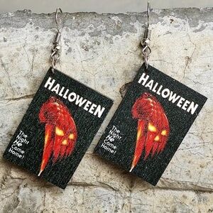 NWT Halloween Horror Movie Pierced Dangle Earrings!